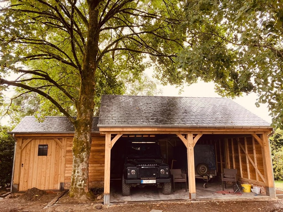 Carport en chêne — Taïga
