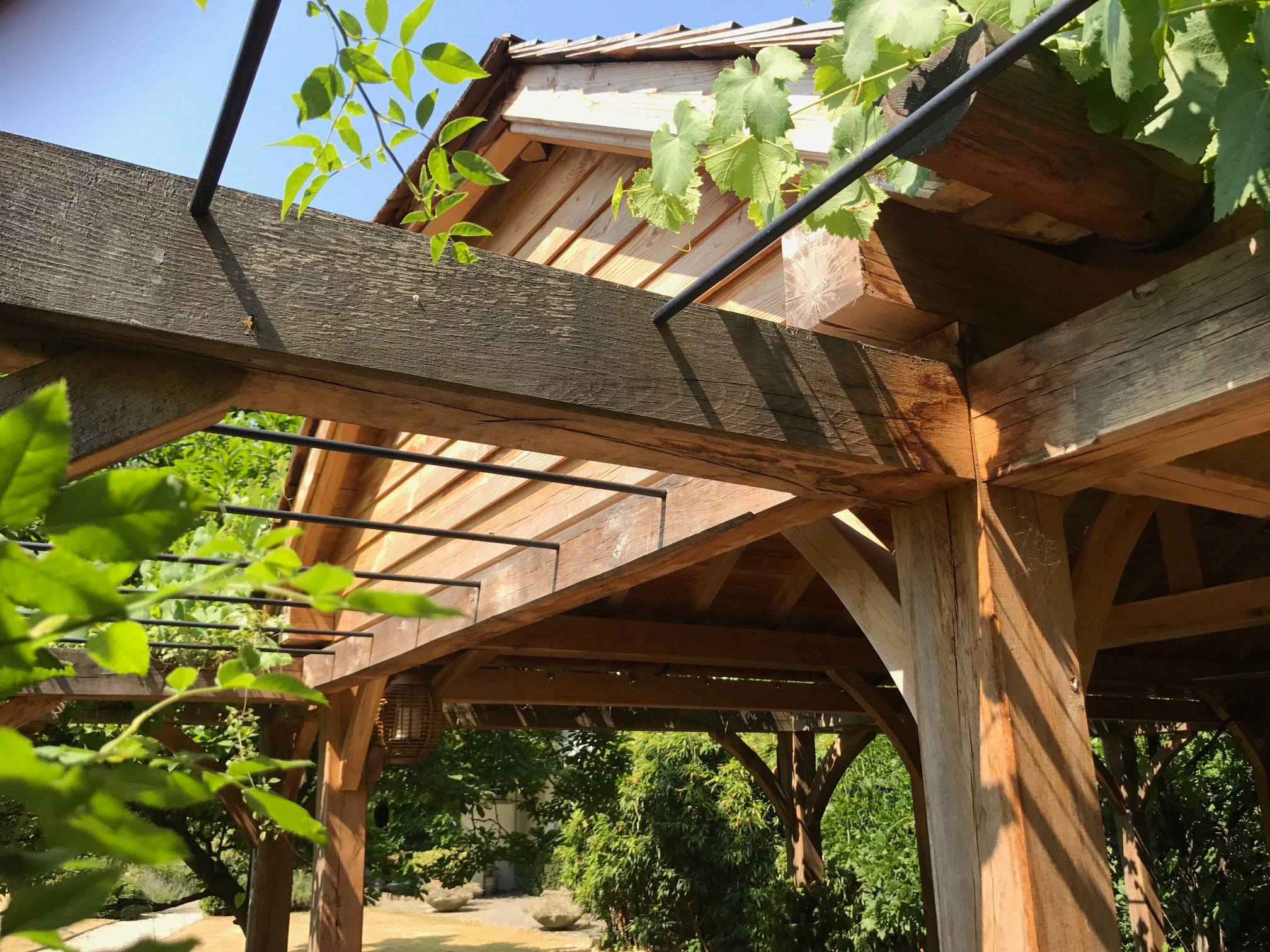 Détail d'assemblage en chêne — Taïga
