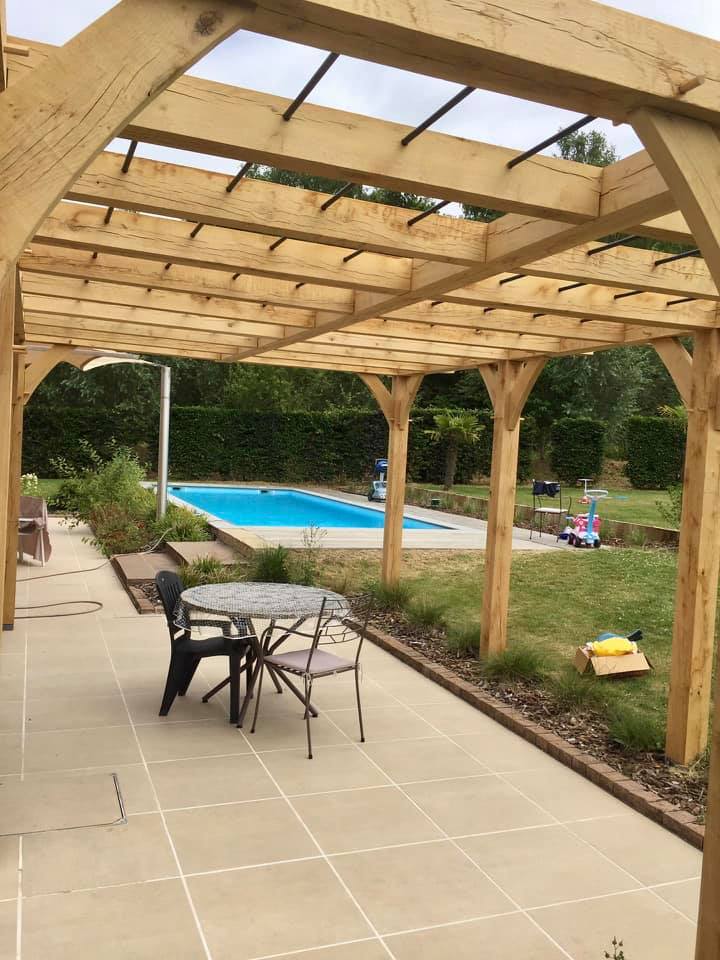 Pergola en chêne — Taïga
