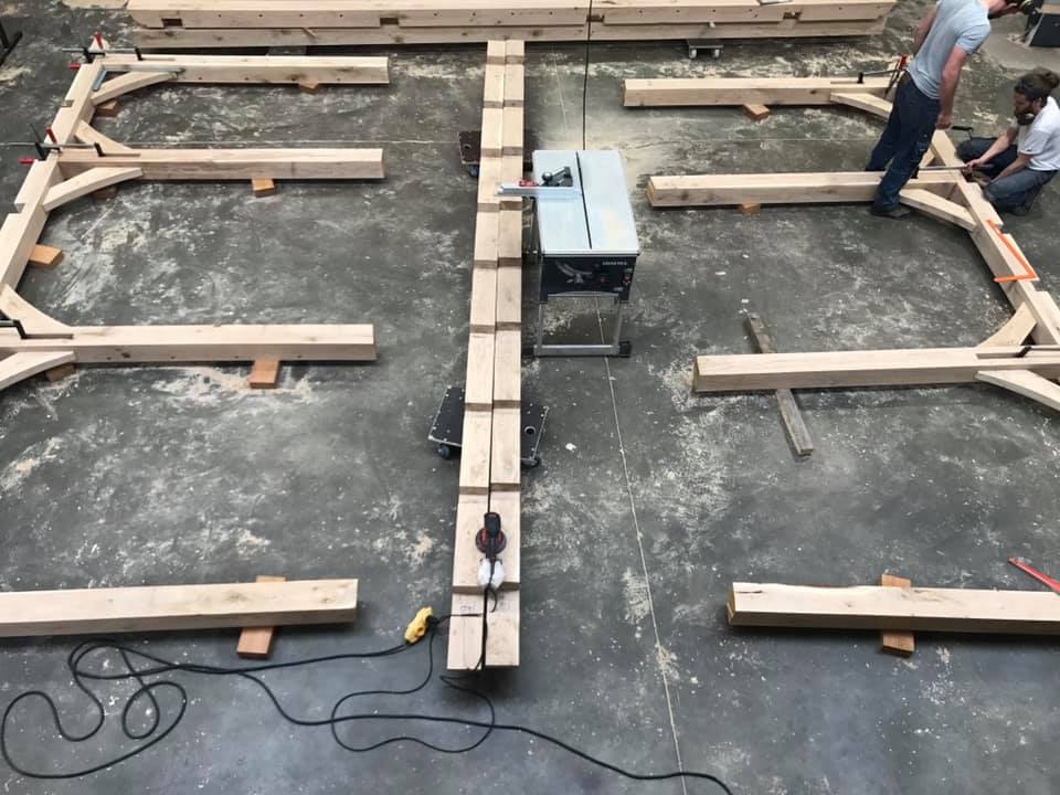 Pergola en chêne — Taïga