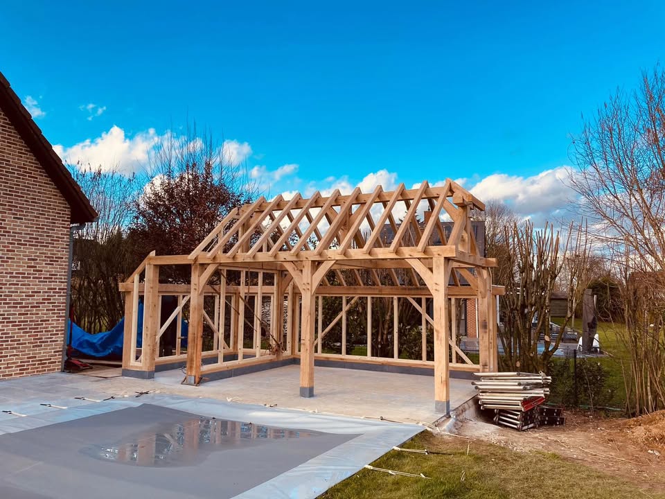 Pool-house en chêne — Taïga