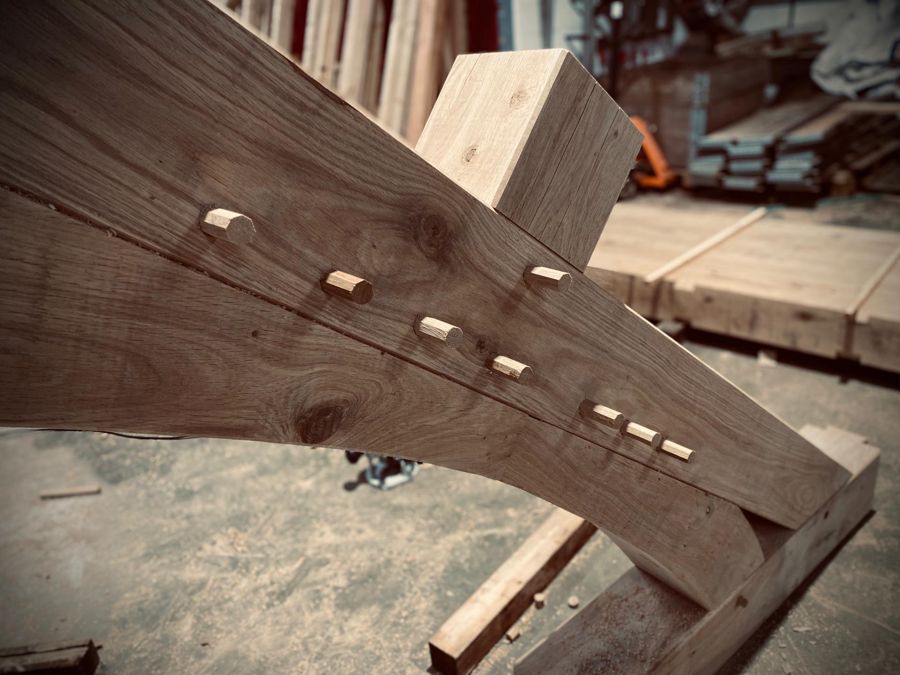 Cheville — photo d'un chantier Taïga