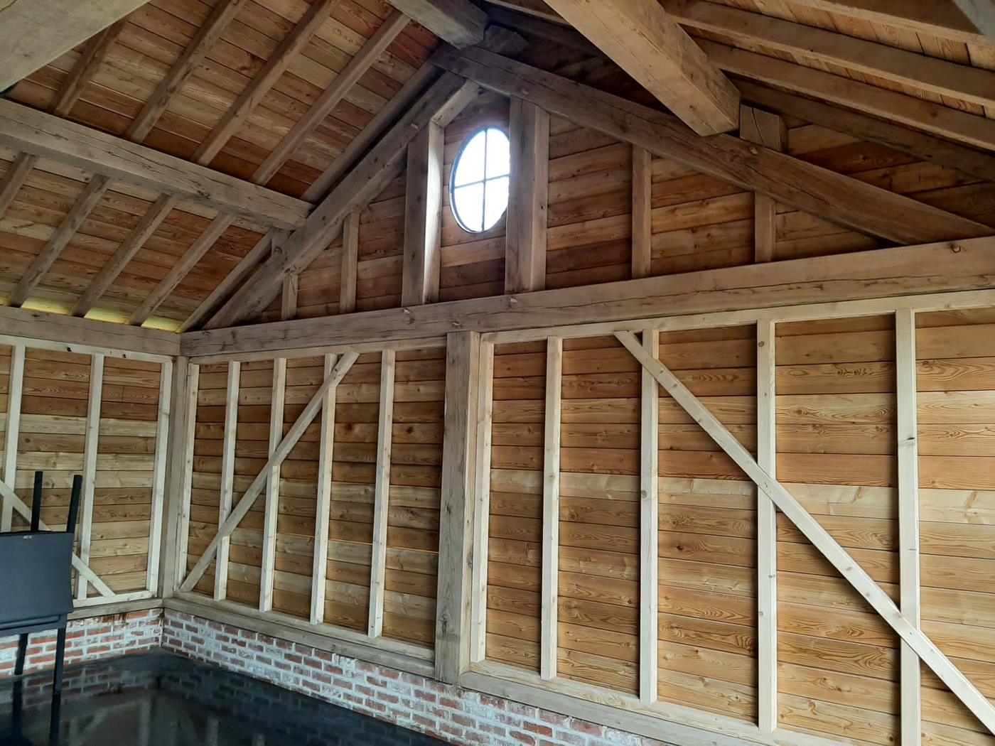 Annexe et carport en chêne — Fauvillers