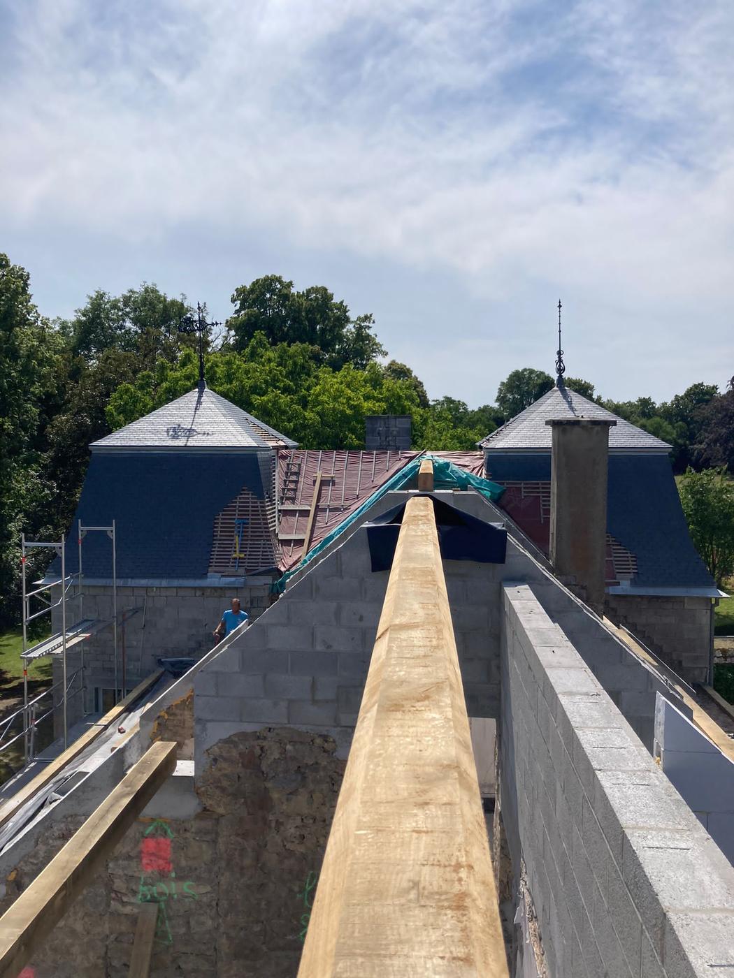 Charpente d’un château — Emptinne — étape 1