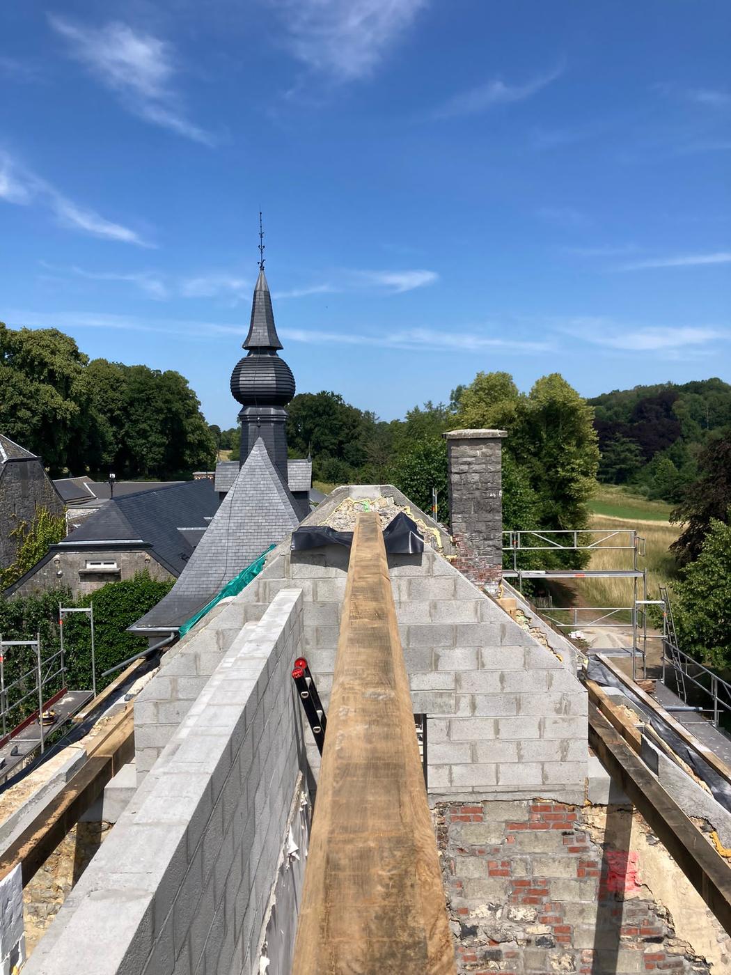 Charpente d’un château — Emptinne — étape 1