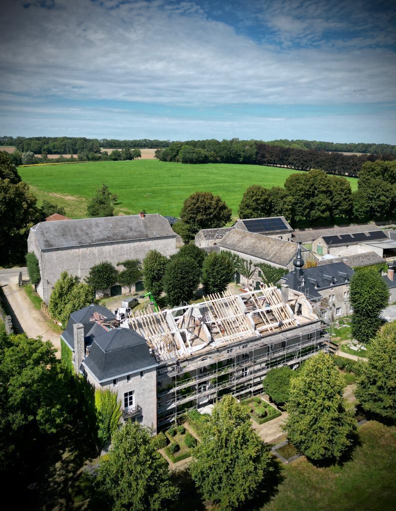 Charpente d’un château — Emptinne — étape 2