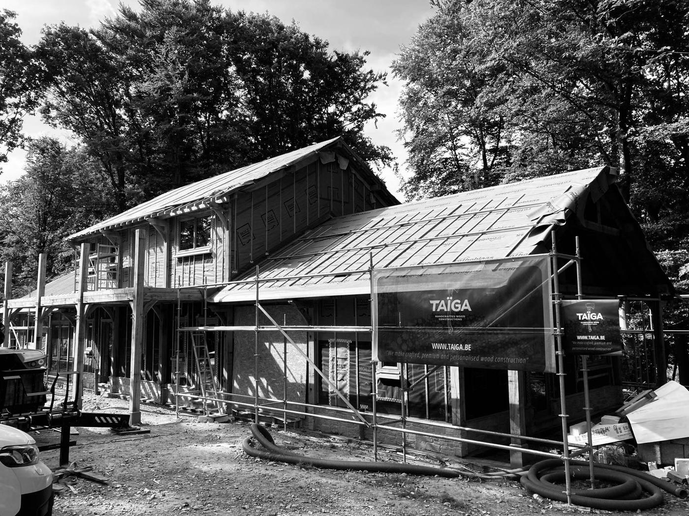 Maison à ossature chêne — Ottignies — étape 4