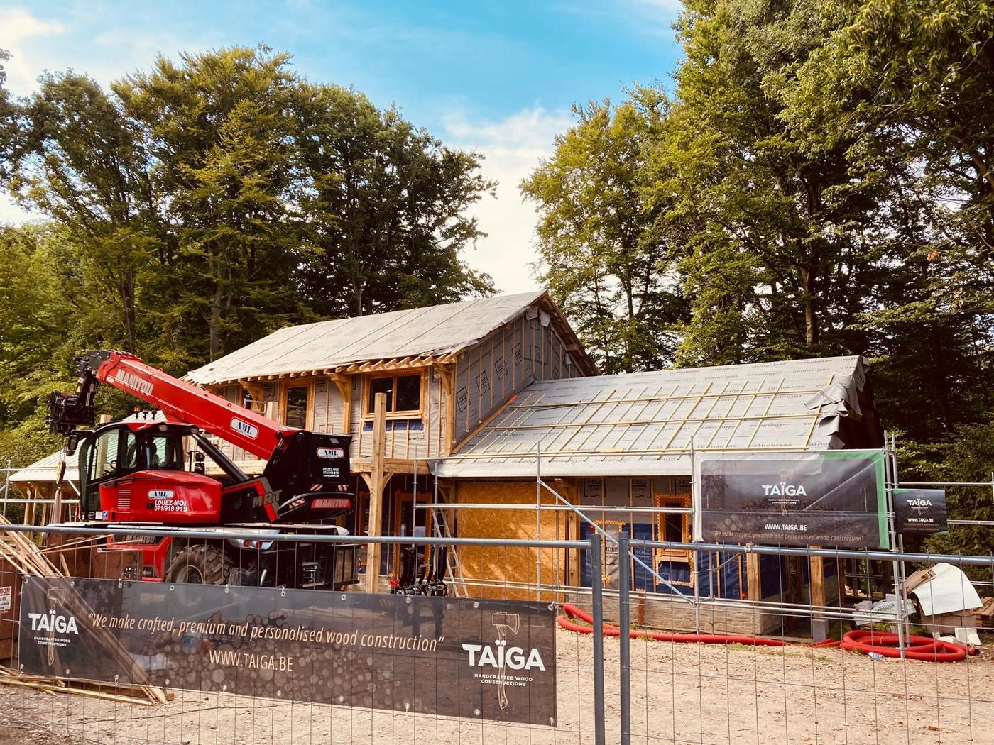 Maison à ossature chêne — Ottignies — étape 4