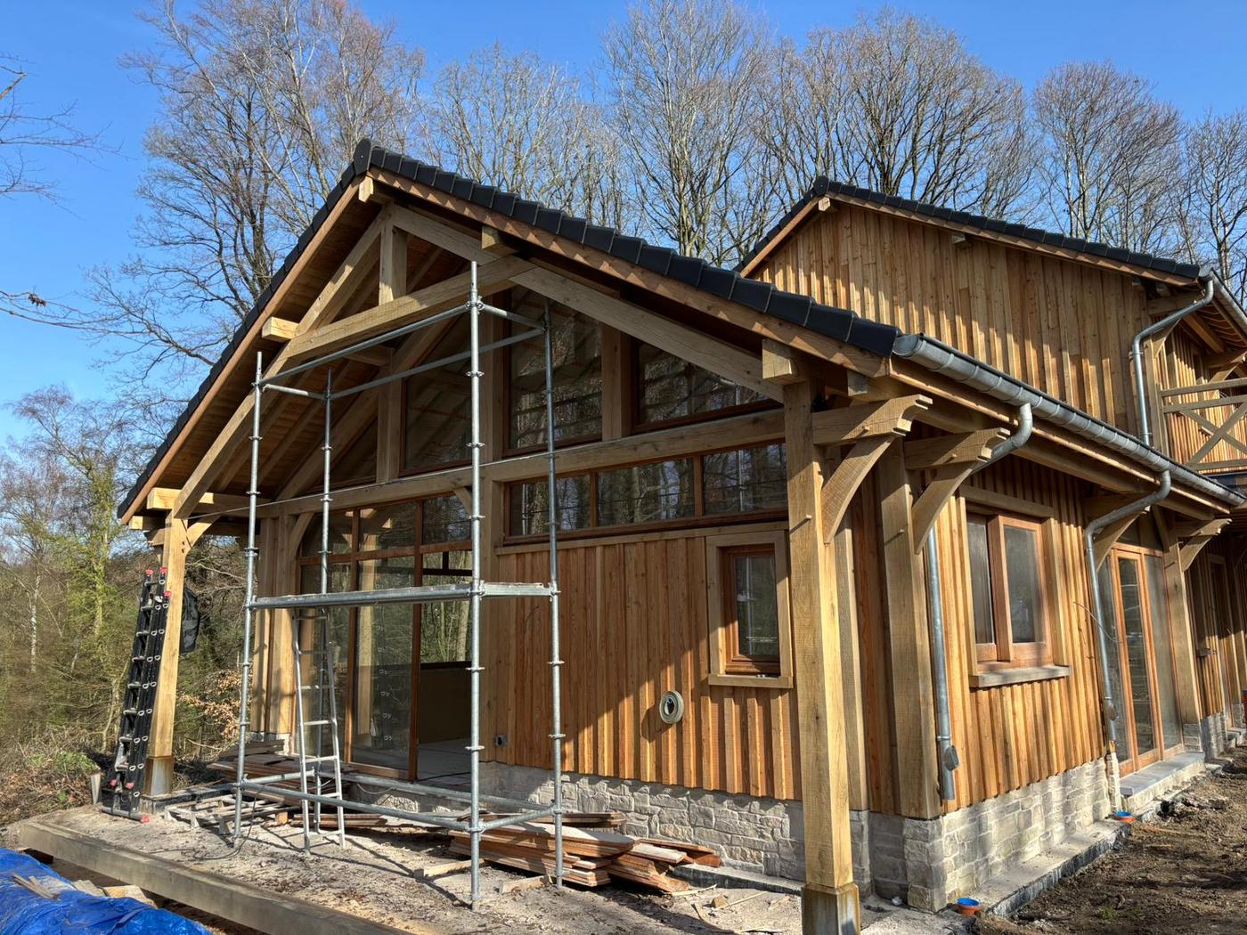 Maison à ossature chêne — Ottignies — étape 5
